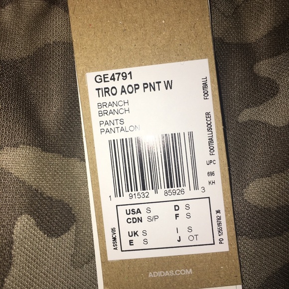 NWT Adidas - Tiro AllOver Print Pants - Camo - Picture 4 of 10